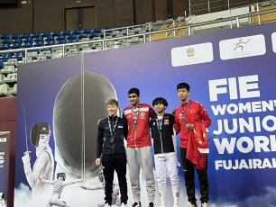 Abdelrahman Tolba gana la medalla de oro en la Copa Mundial de Esgrima en Fujairah