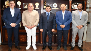 Sobhy meets the Handball Federation Board of Directors in the presence of the regional director of Puma International